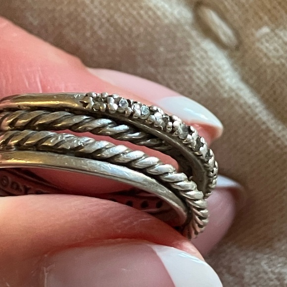 David Yurman cable/diamond ring - Picture 6 of 9